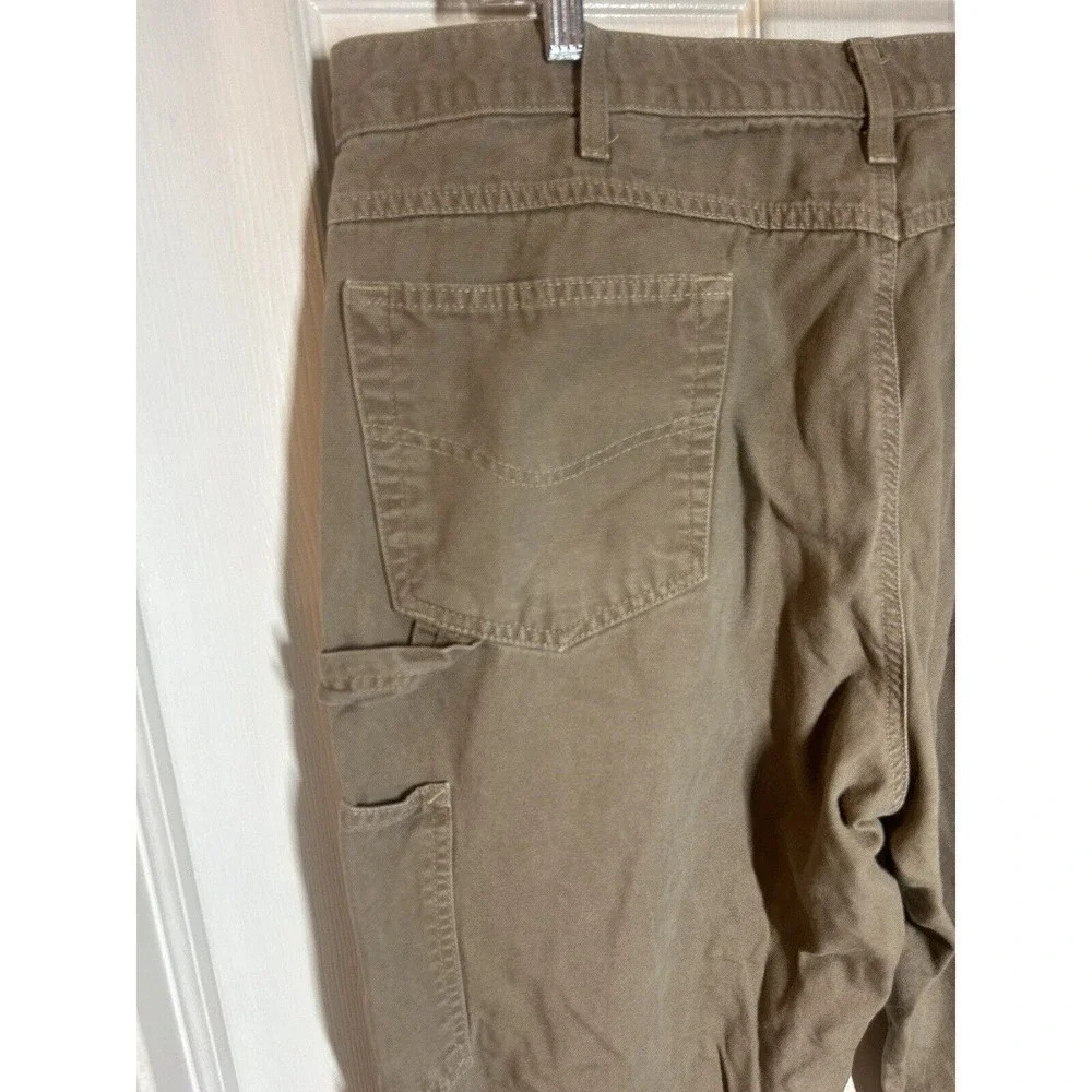 Carhartt Mens Carpenter Jeans Brown Denim Loose Fit Pockets Cotton 40x32 - Picture 2 of 12